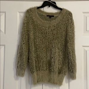 Animal Print Fuzzy Sweater